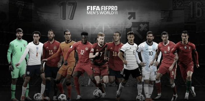 
FIFA年度最佳11人出炉！梅罗拉莫斯成最大赢家 两大巨星被无视‘kycom’(图1)